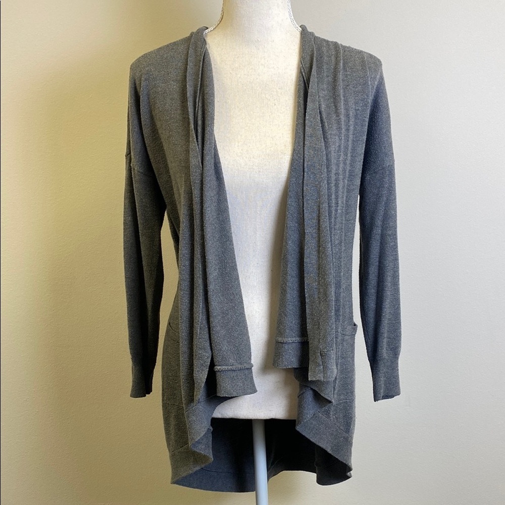 Guess Extra Small Gray Open Front Women's Sweater